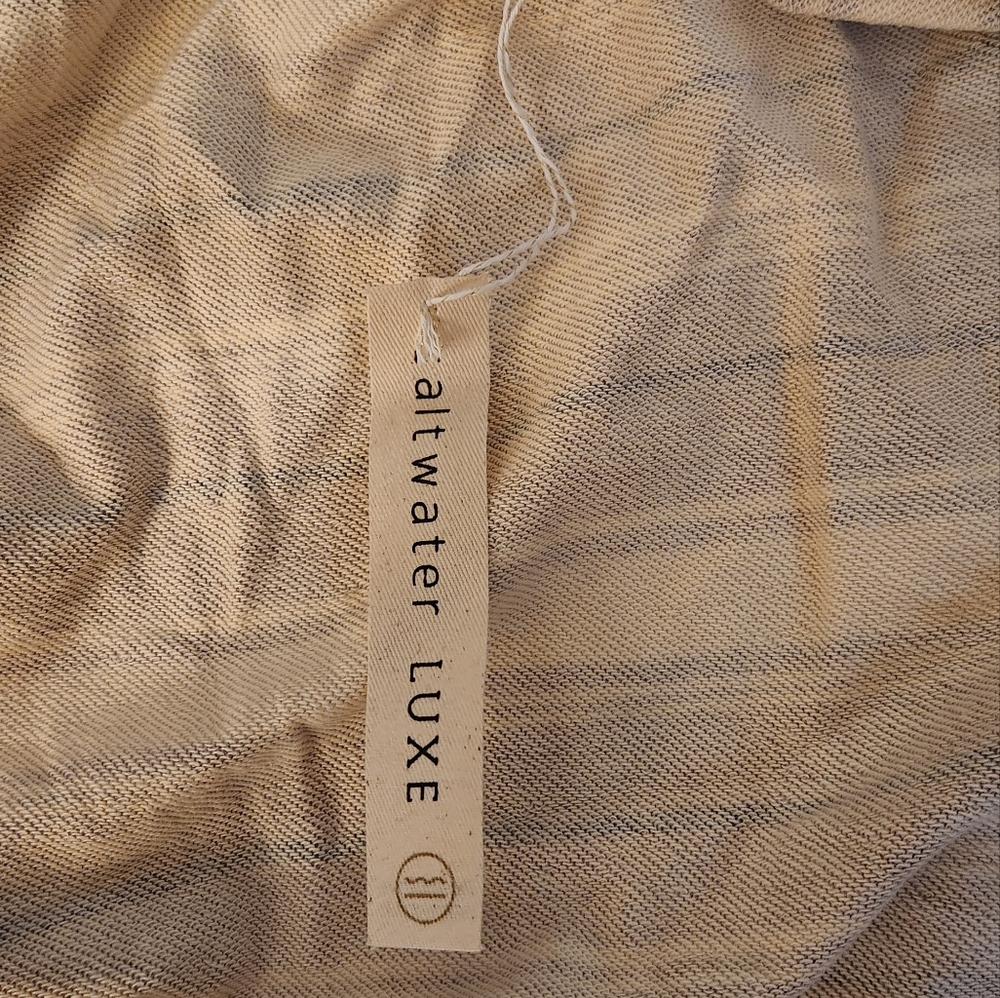 Saltwater Luxe Striped Jacket NWT Cream Navy Rust XS - Picture 4 of 6